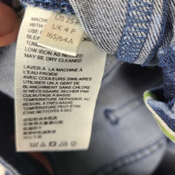 Anthropologie Pilcro The Skipper Long High Rise Wide Leg Jeans Size 25P 25 X 25 - Picture 8 of 10